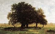 Theodore Rousseau, Oak Trees near Apremont